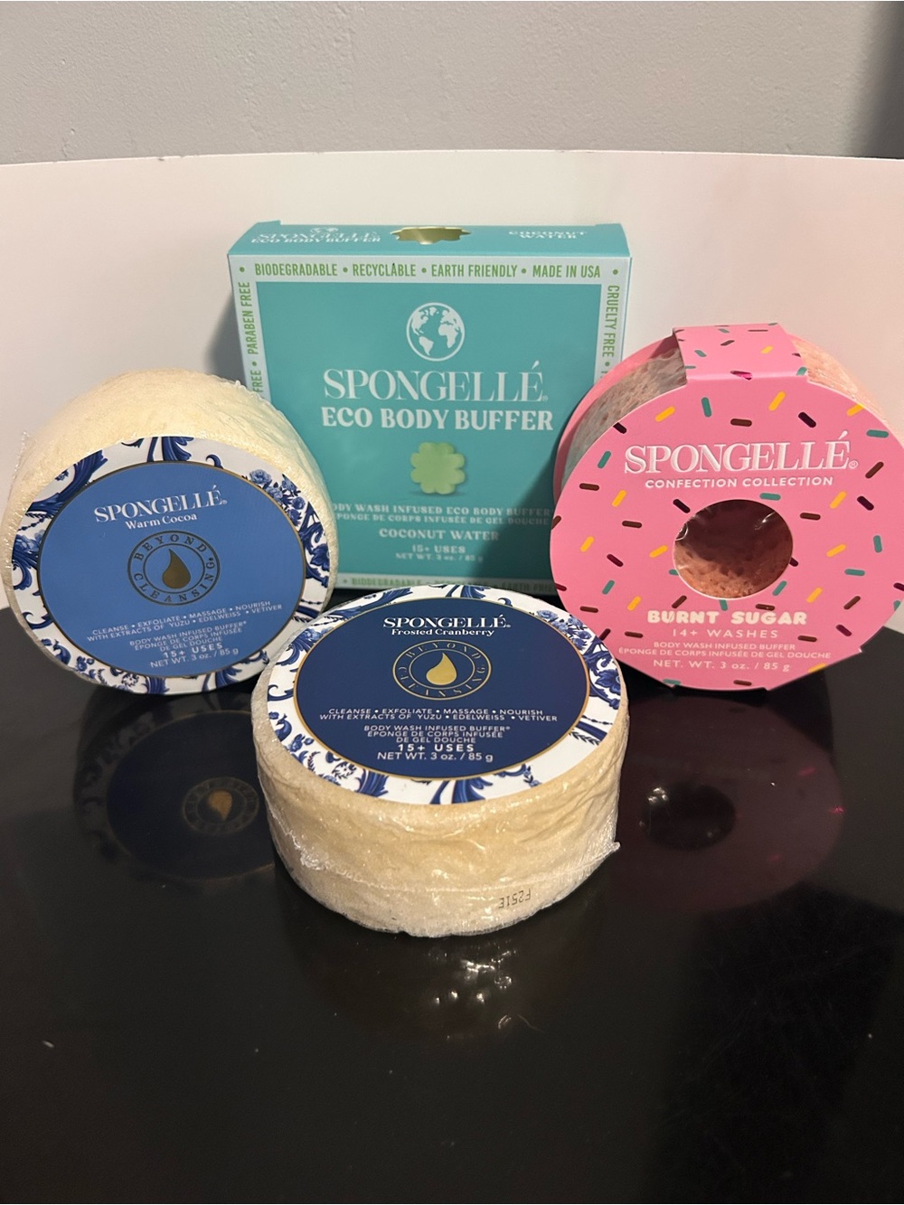 New $ Sealed Spongelle Eco Body Buffer and Confection Collection -variety bundle